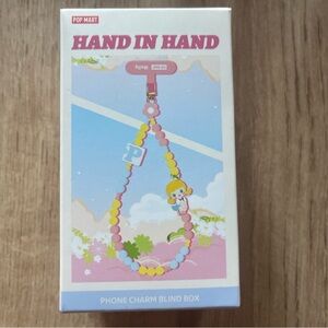 POP MART Hand in Hand Kids Phone Charm - Pink/Yellow